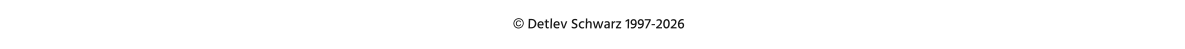 © Detlev Schwarz 1997-2026